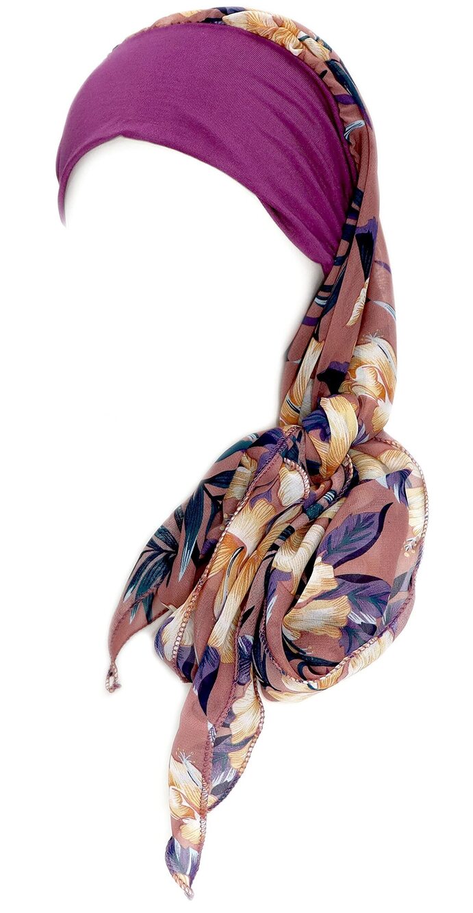 8663 Headwear Sleep Beanie Head Scarf for Bald Wraps Cancer Hats